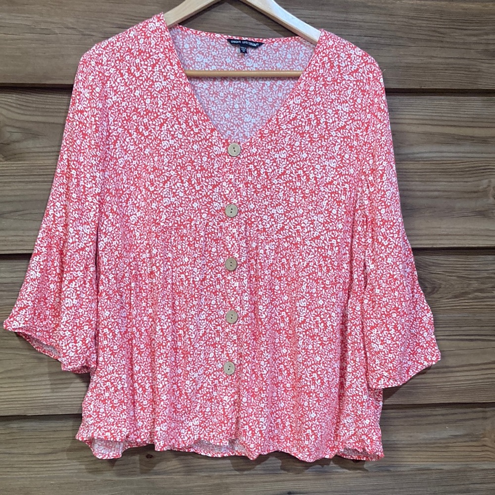 Unique Spectrum Floral Blouse